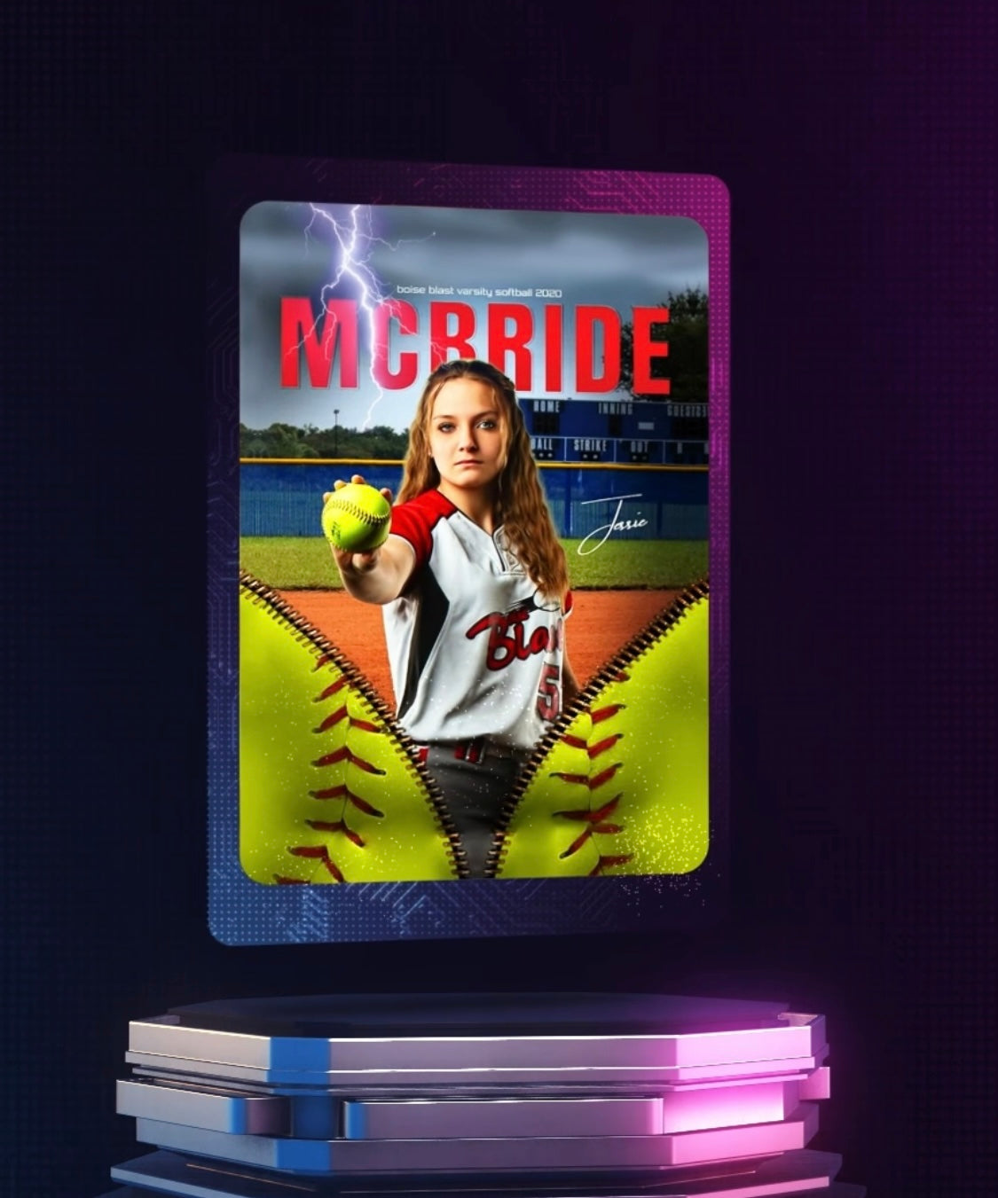 Custom Digital Sports Card